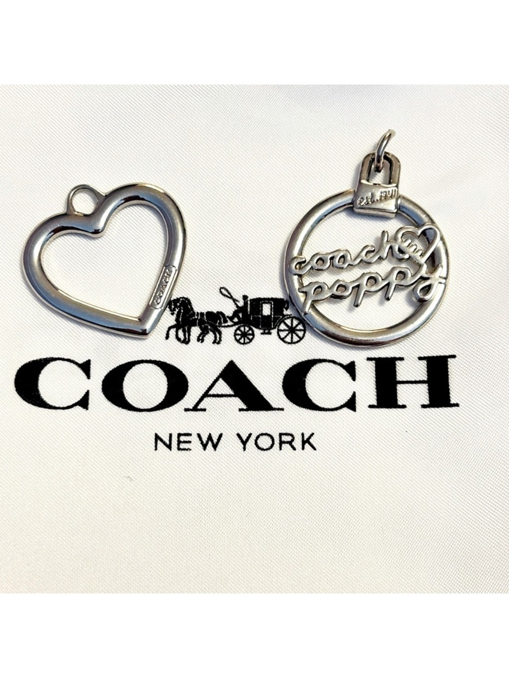 Coach Heart Charm LISTING FOR WHIMSEYPAWS ONLY - Picture 2 of 3